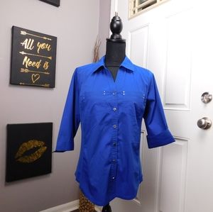 🌻 Croft & Barrow Royal Blue Button Down Shirt